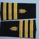 U.S.NAVY SOFT SHOULDER BOARDS DENTAL CORPS COMMANDER