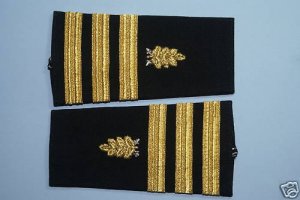 U.S.NAVY SOFT SHOULDER BOARDS DENTAL CORPS COMMANDER