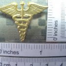 ARMY MEDICAL CORPS BOS LAPEL 24K PLATED