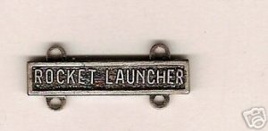 ARMY BADGE QUALIFICATION BAR "ROCKET LAUNCHER" SO