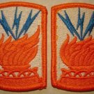 ARMY 187th SIGNAL BRIGADE PATCH INSIGNIA NEW NR QTY 2
