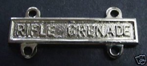 ARMY BADGE QUALIFICATION BAR "RIFLE GRENADE" BF