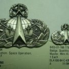 A.F. BADGE QUALIFICATION SPACE OPS MASTER, REG & MINI