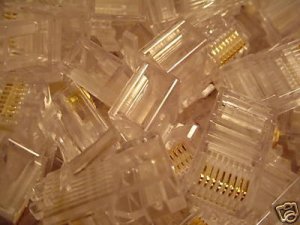 RJ 45 CAT 5 ETHERNET MODULAR CONNECTORS USA TYCO 200