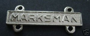 ARMY BADGE QUALIFICATION BAR "MARKSMAN" BF
