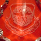 AIR MOBILITY COMMAND GLASS ORNAMENT CHRISTMAS AMC LOGO