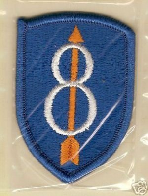 8TH INFANTRY DIVISION COLOR PATCH INSIGNIA