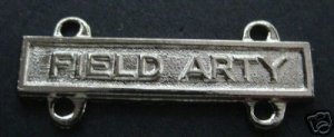 ARMY BADGE QUALIFICATION BAR "FIELD ARTY" BF