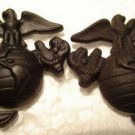 MARINE CORPS BRANCH OF SERVICE INSIGNIA, PAIR NEW