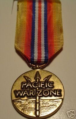 MERCHANT MARINE PACIFIC WAR ZONE MINI MEDAL NEW