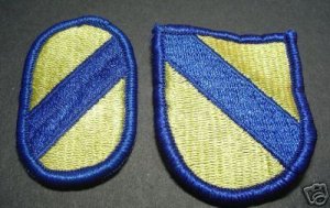 BERET FLASH AND OVAL 51ST INFANTRY REGIMENT