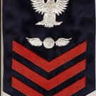 NAVY RATE RED ON BLUE AVIATION ELECTRICIAN'S MATE