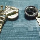 BOS Medical Corps Dept WWII Era Insignia pair