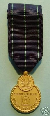 NAVY EXPERT RIFLE MINI MEDAL NEW