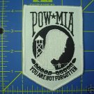 POW / MIA BLACK ON WHITE PATCH INSIGNIA