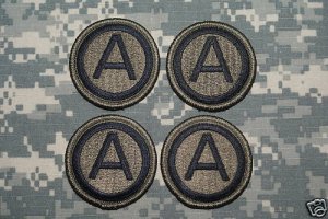 3rd Army Patch lot of 4 Subdued