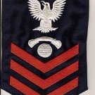 NAVY RATE RED ON BLUE I.C. ELECTRICIAN