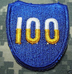 100th Infantry Division Patch Vietnam Era Color