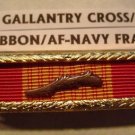 RVN GALLANTRY CROSS/PALM RBN AF-NAVY FRAMED