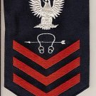 NAVY RATE RED ON BLUE SONAR TECHNICIAN