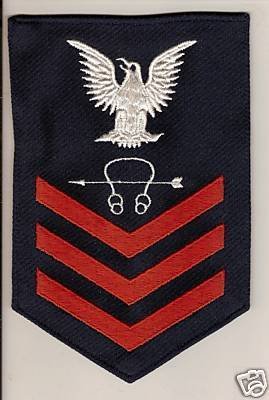 NAVY RATE RED ON BLUE SONAR TECHNICIAN
