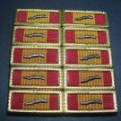 RVN GALLANTRY CROSS/PALM RIBBON/ARMY FRAMED LOT OF 10