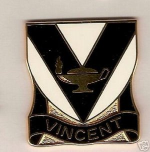 VINCENT H.S. JROTC DUI CREST INSIGNIA