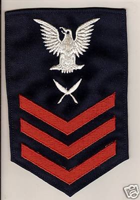 NAVY RATE RED ON BLUE YEOMAN