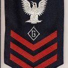 NAVY RATE RED ON BLUE GUNNERY INSTRUCTOR
