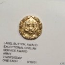 Army exceptional civilian service award lapel button