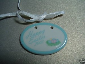 LONGABERGER 2003 EASTER EGG TIE-ON NIP #28691