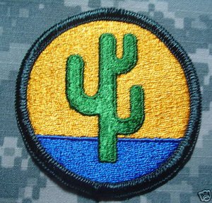 103rd Support Brigade Color Patch Merrowed Edges