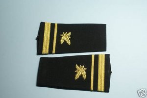 U.S.NAVY SOFT SHOULDER BOARDS SUPPLY CORPS LT JR GRADE