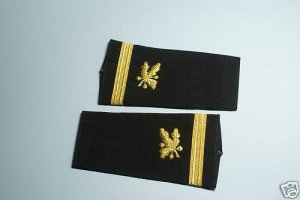 U.S.NAVY SOFT SHOULDER BOARDS ENSIGN SUPPLY CORPS
