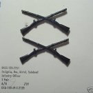 BOS Infantry Officer metal subdued pair Vietnam era NOS