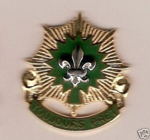 2ND CAVALRY REGIMENT DUI CRESTINSIGNIA "TOJOURS PRET"