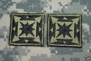 Army Broadcasting Service Patch, Subdued, lot of 2