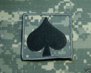 Spade Emblem Helmet Patch ACU Qty 1 New