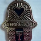 key chain heart Hanukah  hamsa Blue evil eye free shipping