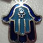 key chain heart Hanukah hamsa Blue evil eye free shipping