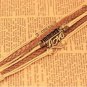 New Antique Friendship Infinity LOVE DREAM BELIEVE Charm Leather Multilayer Bracelet
