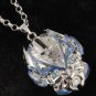 New fashion movie Transformers Robot silver blue pendant necklace