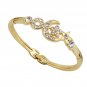 New Fashion Gold Plated Crystal Moon & Star bangle bracelet free shipping