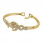 New Fashion Gold Plated Crystal Moon & Star bangle bracelet free shipping