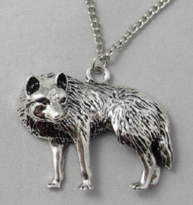 new Fashion full body Wolf charm pendant necklace free shipping