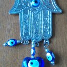 New dreamcatcher Shiny Hamsa blue evil eye heart glass charm weaving  free shipping