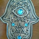 New big home wall stone hamsa hand jerusalem blue evil eye free shipping