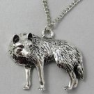 Native full body Wolf charm pendant necklace free shipping