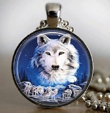 New Fashion Native American Wolf Stereoscopic charm Unisex Pendant Silver color Necklace