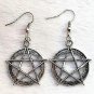 New Magic Wicca Pentacle charm Pendant Necklace Earrings set